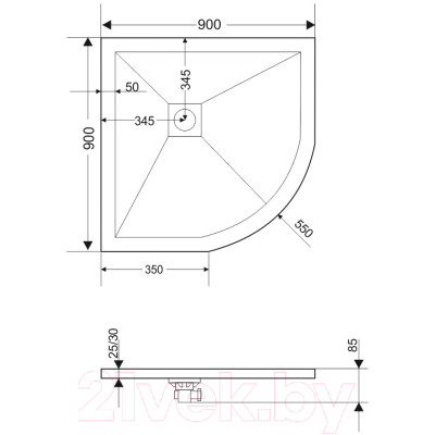 Душевой поддон Grossman Strong GR-S29090