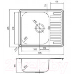 Мойка кухонная IDDIS Strit STR58PDi77