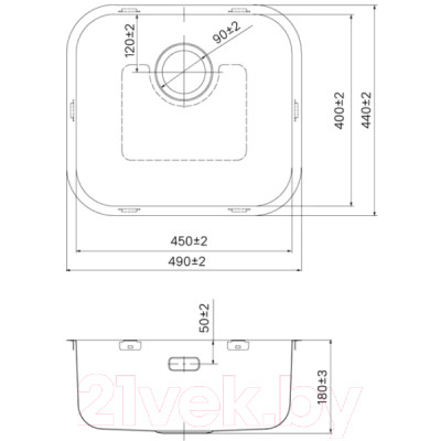 Мойка кухонная IDDIS Mate MAT49S0i77