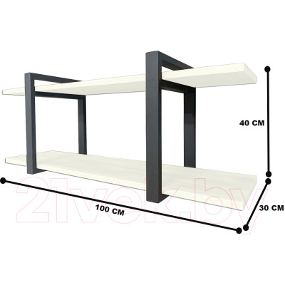 Полка Millwood Настенная 100x30x40