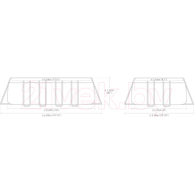 Каркасный бассейн Intex Ultra Frame / 26356