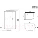 Душевая кабина Niagara NG-33084-14LG 100x80