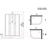 Душевая кабина Niagara NG-33084-14RBKT 100x80