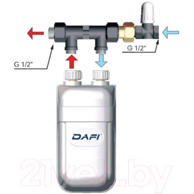 Проточный водонагреватель Dafi Х4 11.0кВт