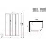 Душевая кабина Niagara NG-3512-14LP 120x80