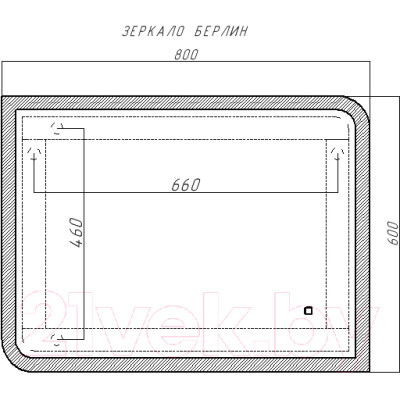 Зеркало Домино Берлин 80 GL7022Z