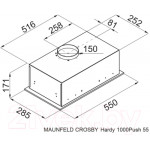 Вытяжка скрытая Maunfeld Crosby Hardy 1000 Push