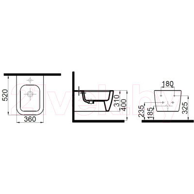 Биде подвесное Idevit Halley K3206-2605-001-1-0000