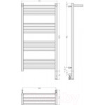 Полотенцесушитель электрический Сунержа Богема 3.0 100x50 / 00-5807-1050
