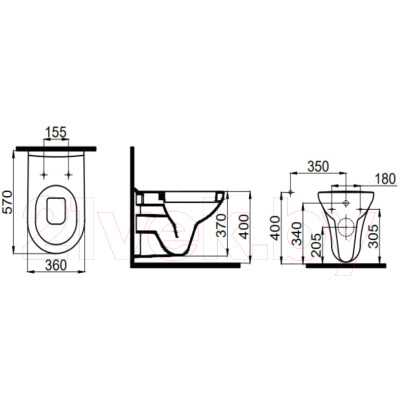 Унитаз подвесной Idevit Nova SETK3504-0606-001-1-1000