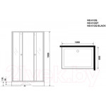 Душевой уголок Niagara NG-012-14QT 120x80x195