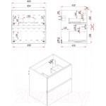 Тумба под умывальник ЗОВ Лира 90 / L90MWFMLGVG
