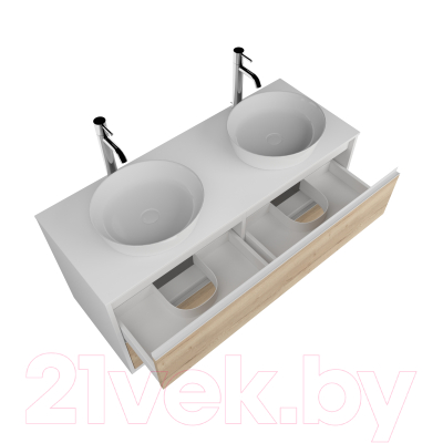 Тумба под умывальник ЗОВ Парма 120 / P120LWP0MHMC1A-KP13W