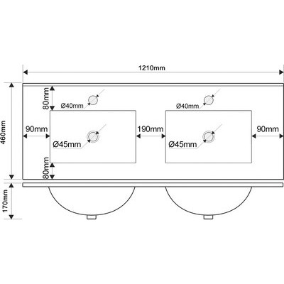 Тумба с умывальником ЗОВ Кито 120 / K120LW0MWM-OL120