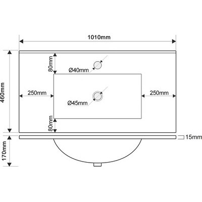 Тумба с умывальником ЗОВ Кито-2 100 / 2K100LW0MWM-OL100