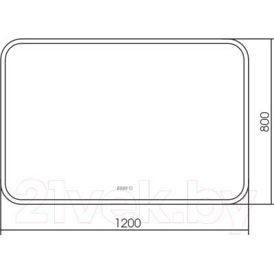 Зеркало Silver Mirrors Стив 120x80 / LED-00002273