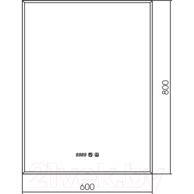 Зеркало Silver Mirrors Алмина 60x80 / LED-00002330