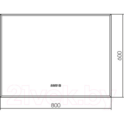 Зеркало Silver Mirrors Алмина 80x60 / LED-00002326