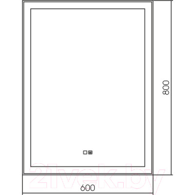 Зеркало Silver Mirrors Гуверт 60x80 / LED-00002258