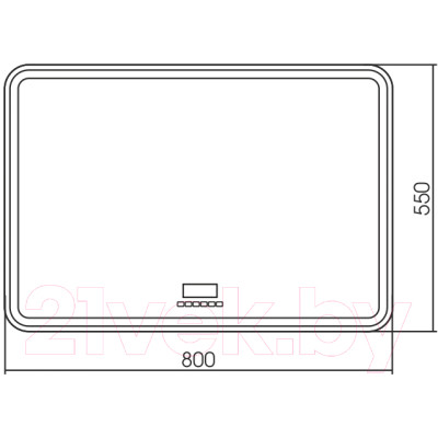 Зеркало Silver Mirrors Давид 80x55 / LED-00002544