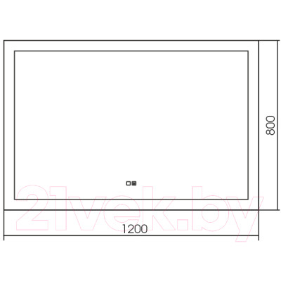 Зеркало Silver Mirrors Норма 120x80 / LED-00002338