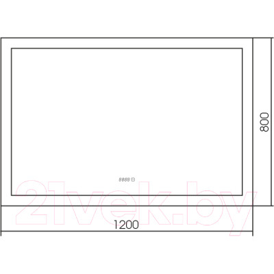 Зеркало Silver Mirrors Норма 120x80 / LED-00002458