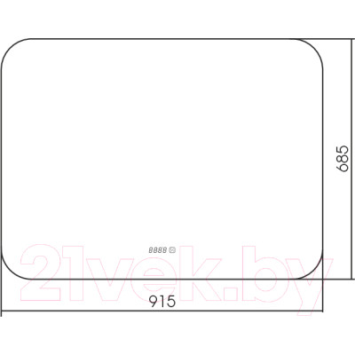 Зеркало Silver Mirrors Паллада 91.5x68.5 / LED-00002459