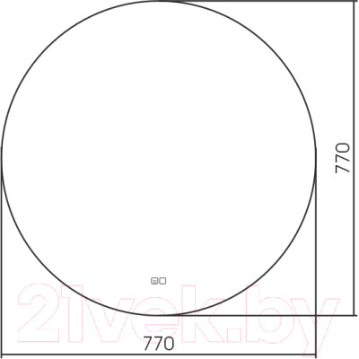 Зеркало Silver Mirrors Плаза D770 / LED-00002246