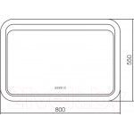 Зеркало Silver Mirrors Пульсар 80x55 / ФР-00001381