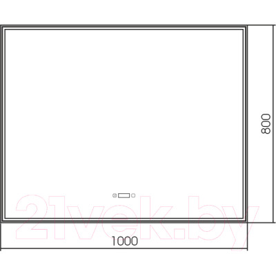 Зеркало Silver Mirrors Сантана 100x80 / LED-00002621