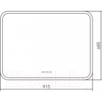 Зеркало Silver Mirrors Стив 91.5x68.5 / ФР-00001060