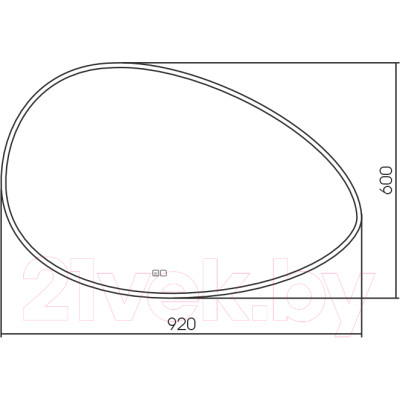 Зеркало Silver Mirrors Omega 92x60 / LED-00002672