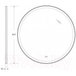 Зеркало Cezares CZR-SPC-CADRO-900-LED-TCH-WARM