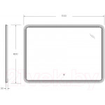 Зеркало Cezares CZR-SPC-DUET-1100-800-LED-TCH