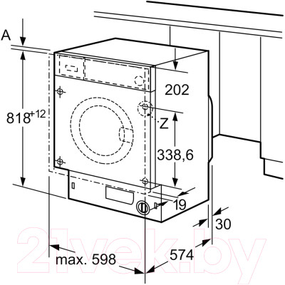 Стиральная машина встраиваемая Bosch WIW28542EU