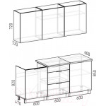 Кухонный гарнитур Интермебель Микс Топ-4 1.8м