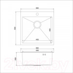 Мойка кухонная Mixline Pro 550549