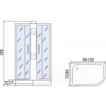 Душевая кабина Мономах Б/К 100/70/24 МЗ R