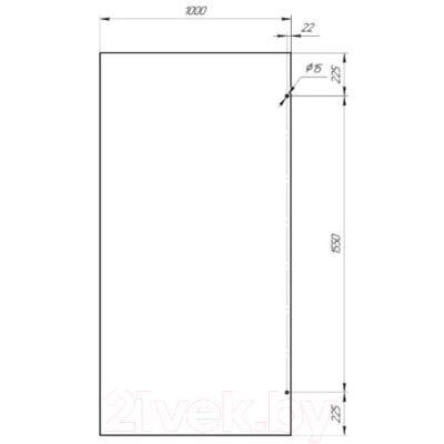 Душевая стенка Radomir Walk-in G1 100x200 / 1-10-0-0-0-1891