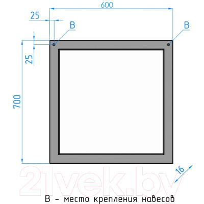 Зеркало Style Line Сакура 60