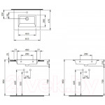 Умывальник Berges Ego 60x47.5 182004