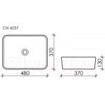 Умывальник Ceramica Nova Element CN6037