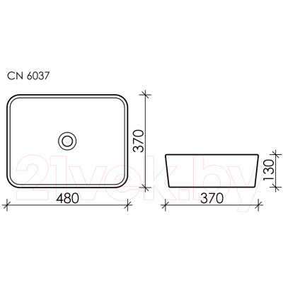 Умывальник Ceramica Nova Element CN6037