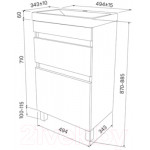 Тумба под умывальник IDDIS Zodiac ZOD5ABFi95