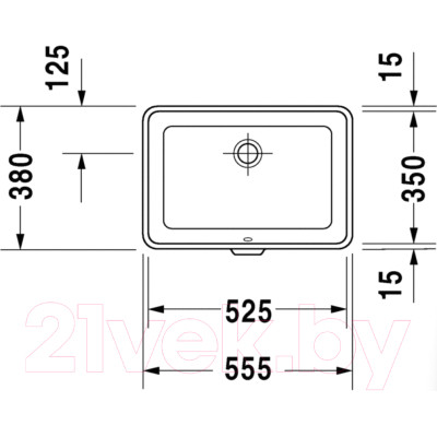 Умывальник Duravit 2nd Floor 55.5