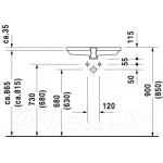 Умывальник Duravit 2nd Floor 55.5