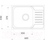 Мойка кухонная IDDIS Sound SND60SDi77