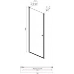 Душевая дверь Ambassador Elysium 80x200 / 111011109CX