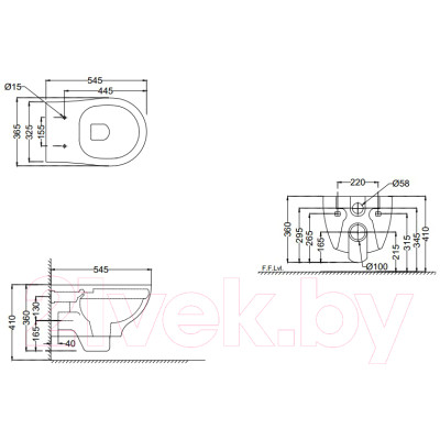 Унитаз подвесной Jaquar CNS-WHT-961SPP