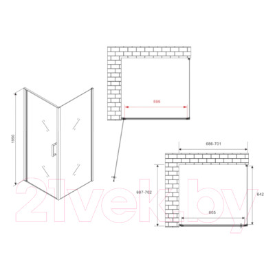 Душевой уголок Abber Sonnenstrand AG04070-S70